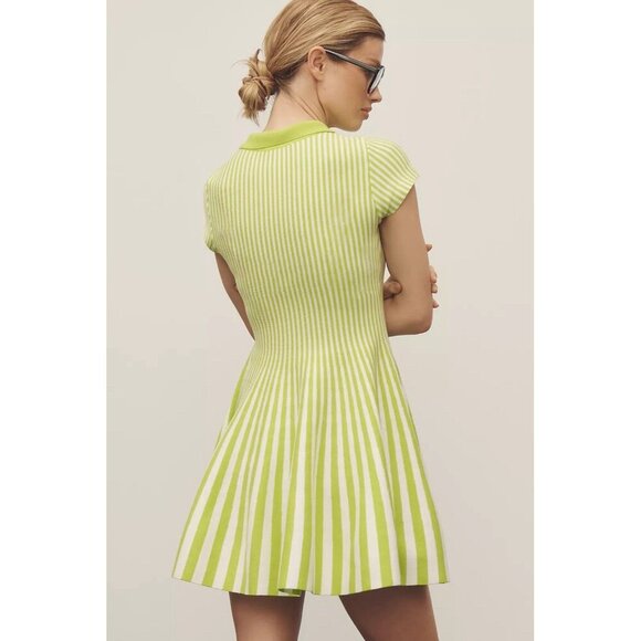 NWT Size XS - Mare Mare Polo Fit & Flare Cotton Sweater Mini Dress (NWT US$158) - Picture 2 of 16
